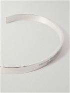 Maison Margiela - Logo-Engraved Palladium-Plated Cuff - Silver