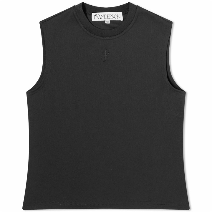Photo: JW Anderson Women's Anchor Embroidery Tank Top in Black