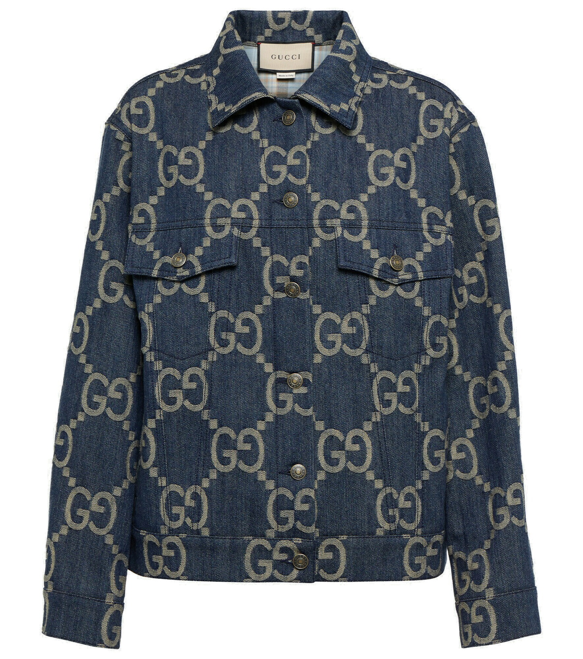 Gucci - Jumbo GG oversized denim jacket Gucci