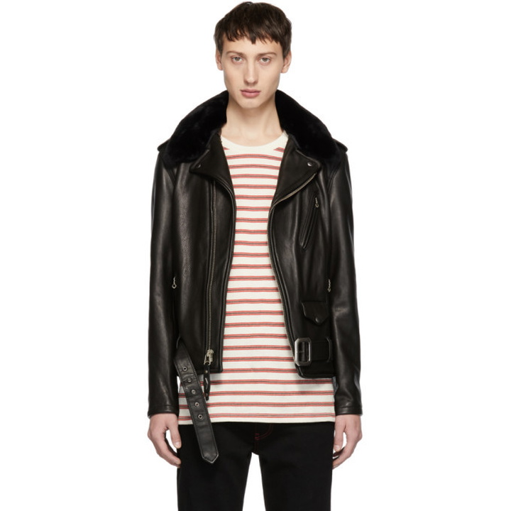 Photo: Schott Black Leather Limited Edition 90th Anniversary Perfecto Jacket