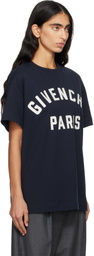 Givenchy Navy 'Givenchy Paris' Boxy Fit T-shirt