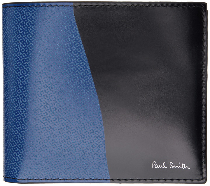 Photo: Paul Smith Black & Blue Rug Print Wallet