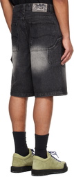 Dime Black Classic Denim Shorts