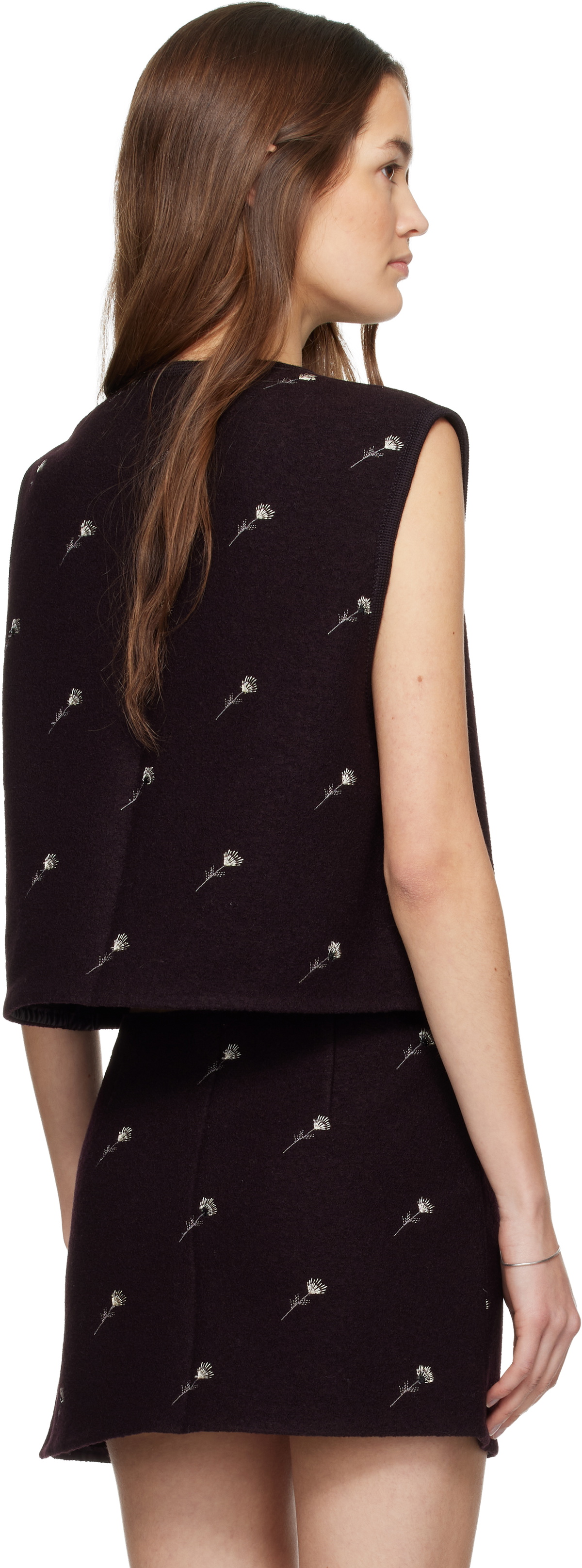 Rier Purple Walker Flowers Vest
