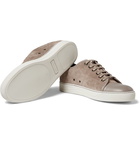 Lanvin - Cap-Toe Suede and Leather Sneakers - Men - Beige