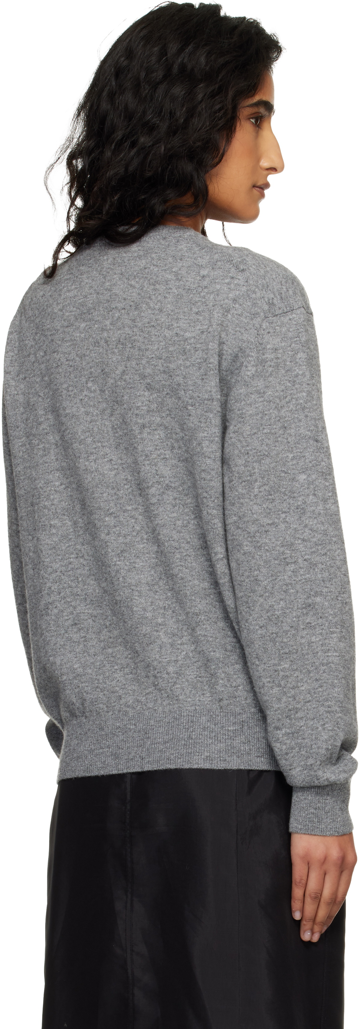 Dunst Gray Soft V-Neck Sweater