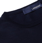 Lardini - Milo Slim-Fit Knitted Cotton T-Shirt - Blue