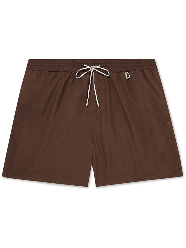 Photo: Loro Piana - Mid-Length Swim Shorts - Brown