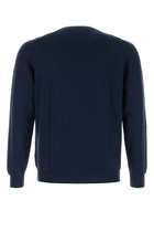 Fedeli Blue Navy Cotton Sweater