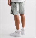 Nike - Tie-Dyed Loopback Cotton-Jersey Shorts - Gray