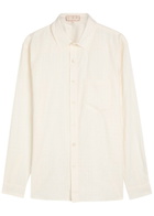 Smr Days Enamorados Embroidered Cotton-blend Shirt Ecru