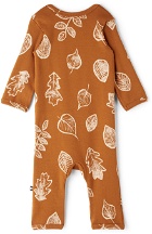 Molo Baby Brown Leaves Faso Bodysuit