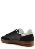 Polo Ralph Lauren Bedford Panelled Leather Sneakers Black