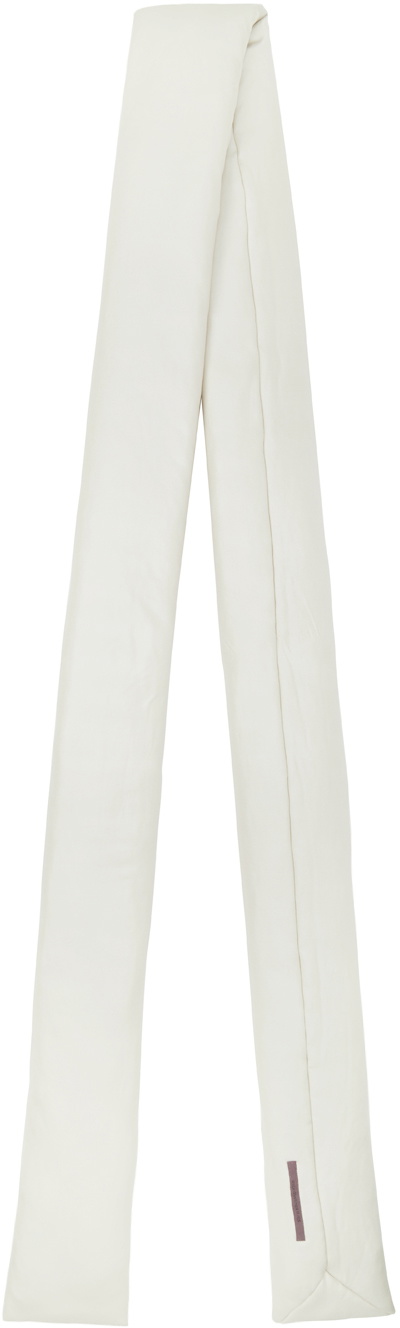 Rick Owens Lilies Off-White Padded Scarf