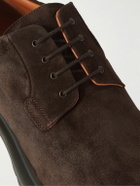 Common Projects - Waxed-Suede Derby Shoes - Brown