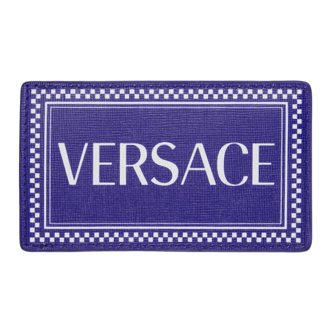 Photo: Versace Blue and White 90s Vintage Card Holder