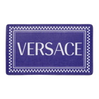 Versace Blue and White 90s Vintage Card Holder