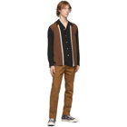 WACKO MARIA Black and Brown Three-Tone 50s Shirt