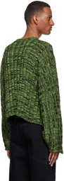 Eckhaus Latta Green Cotton Sweater