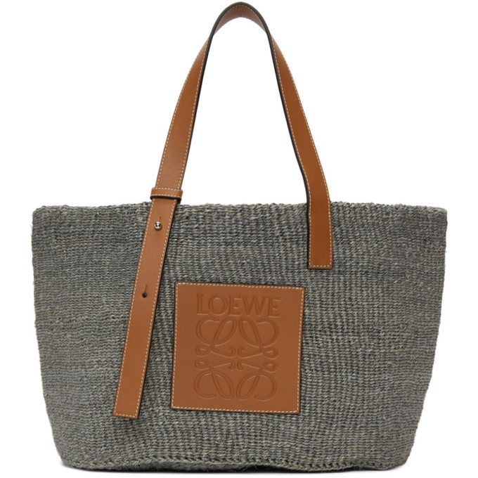 Photo: Loewe Grey and Tan Basket Bag