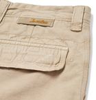 Incotex - Slim-Fit Cotton and Linen-Blend Cargo Trousers - Men - Beige