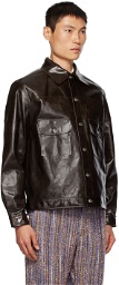 Séfr Burgundy Lorenzo Leather Jacket