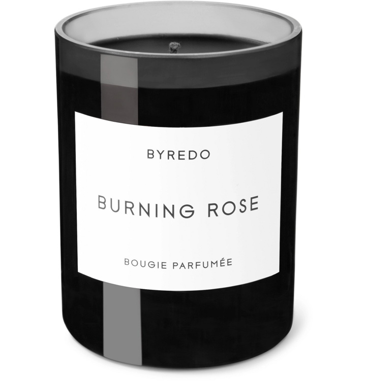 Photo: Byredo - Burning Rose Scented Candle, 240g - Colorless