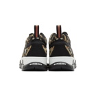 Burberry Black and Beige Union Leopard Sneakers