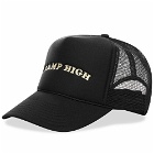 Camp High Men's Logo Trucker Cap in Black