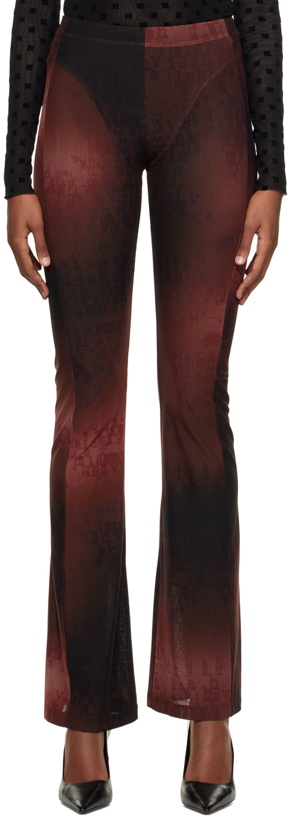 Photo: MISBHV Burgundy Typewriter Trousers