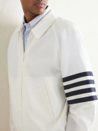 Thom Browne - Striped Ripstop Track Jacket - White