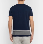 Orlebar Brown - Sammy Striped Cotton-Jersey T-Shirt - Men - Navy