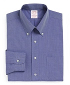 Brooks Brothers Men's Traditional Extra-Relaxed-Fit Dress Shirt, Button-Down Collar | French Blue