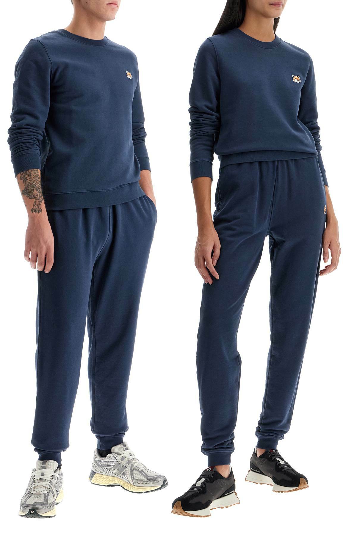 MAISON KITSUNE fox head regular fit sweatshirt Blue