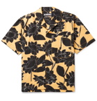 Jacquemus - Jean Camp-Collar Printed Linen and Cotton-Blend Shirt - Yellow