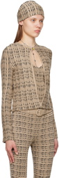 Conner Ives Beige Layered Blouse