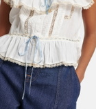 Rixo Melisa embroidered cotton blouse