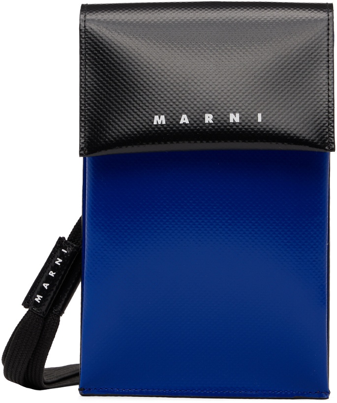 Photo: Marni Black & Blue Logo Phone Holder