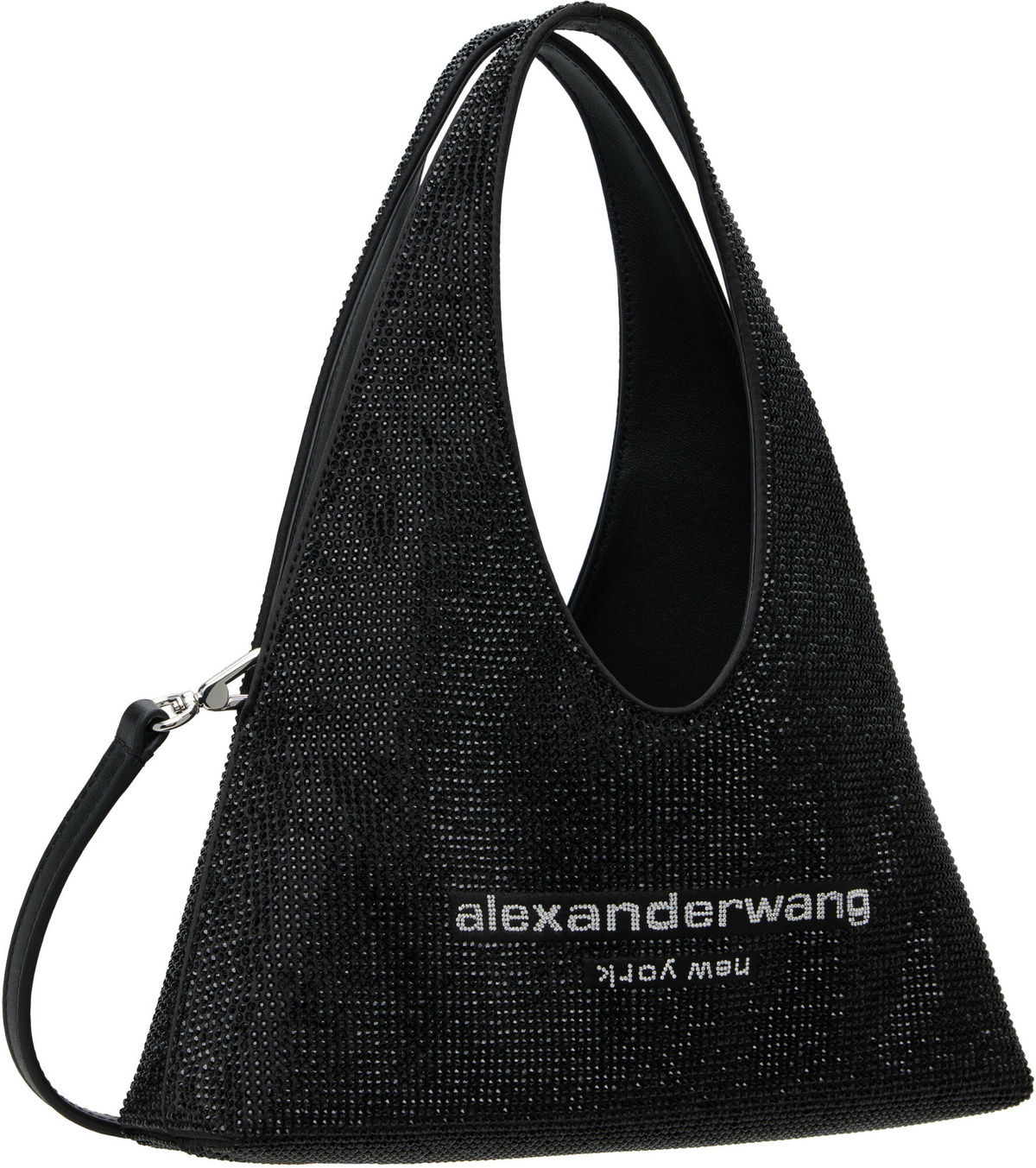 Alexander Wang Black Pike Crystal Mini Bag