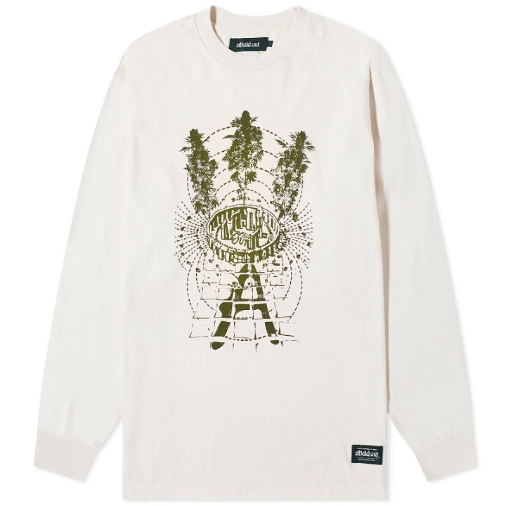 Photo: Afield Out Men's Long Sleeve Stone T-Shirt in Bone