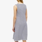 Armor-Lux Women's Stripe Dress in White/Seal