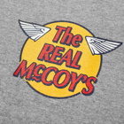 The Real McCoy's Men's Logo T-Shirt in Grey