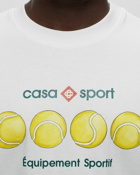 Casablanca Casa Sport Tennis Balls Printed T Shirt White - Mens - Shortsleeves