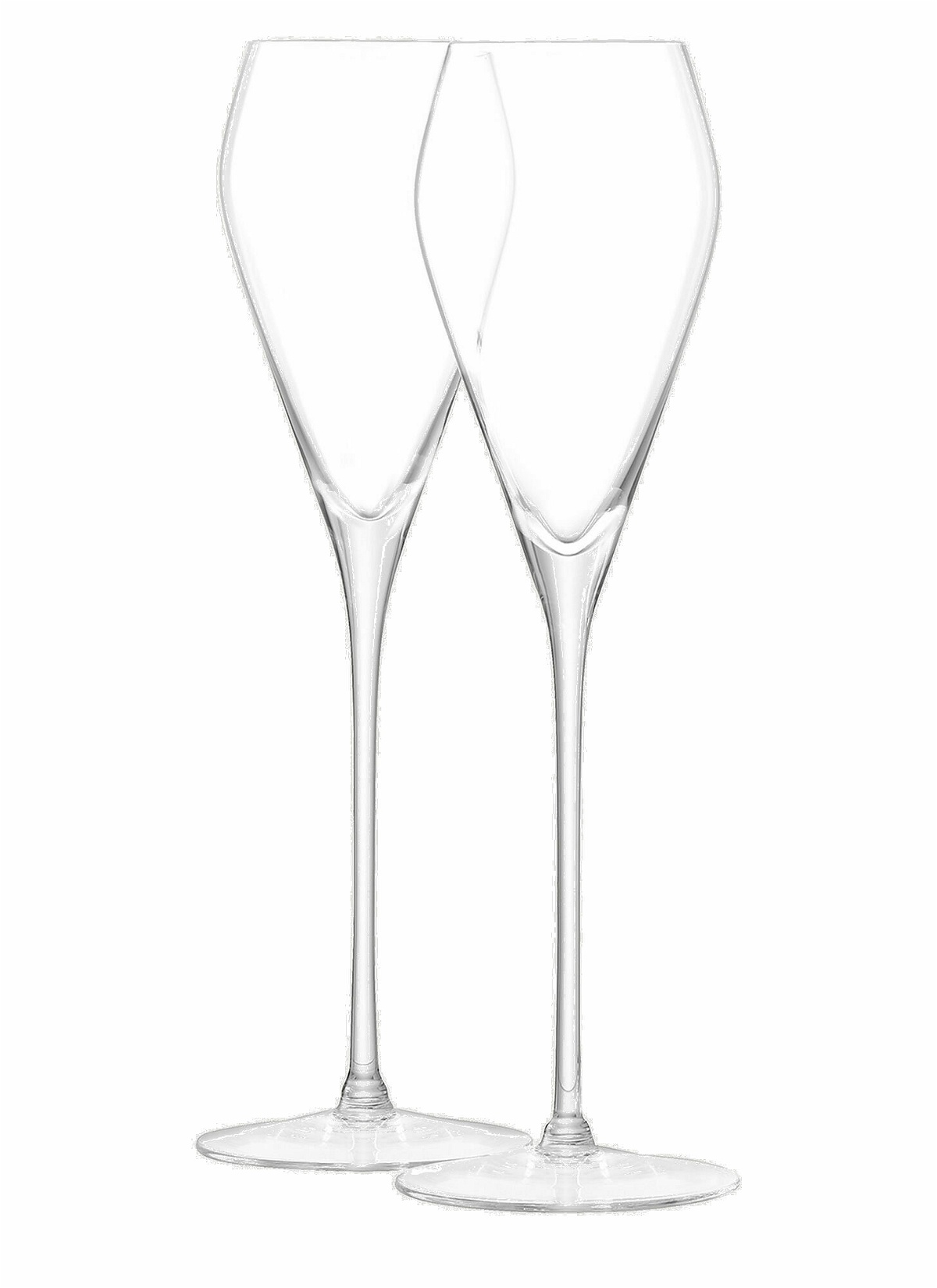 Photo: Set of Two Prosecco Glass in Transparent