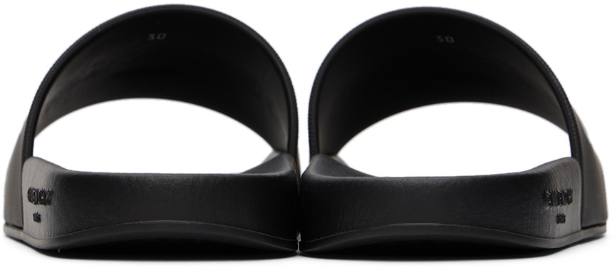 Givenchy Kids Black Logo Slides