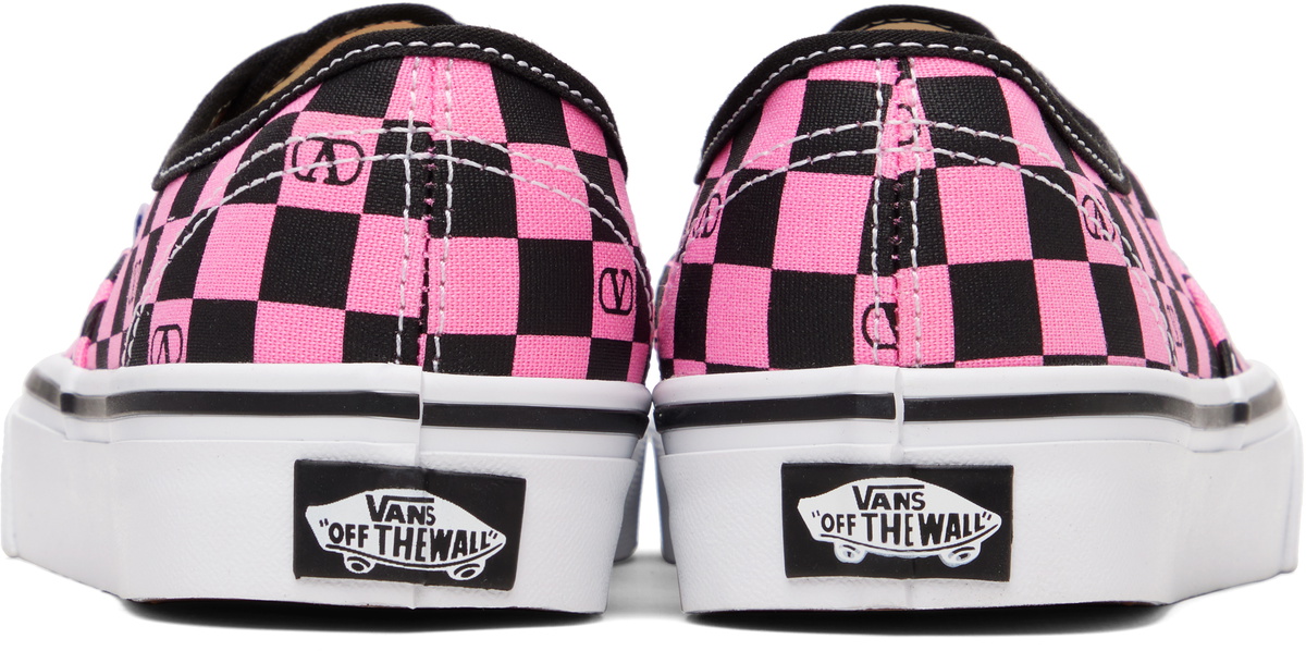 Valentino Garavani Pink Vans Edition Low-Top VLogo Checkerboard Sneakers