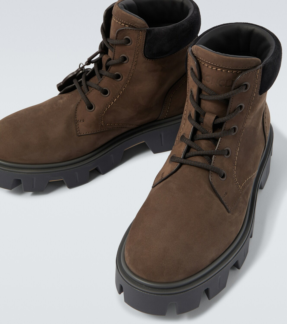 Moncler Peak City leather hiking boots