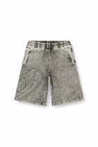 Diesel Track Denim bermudas with Oval D - Shorts - Unisex - Grey