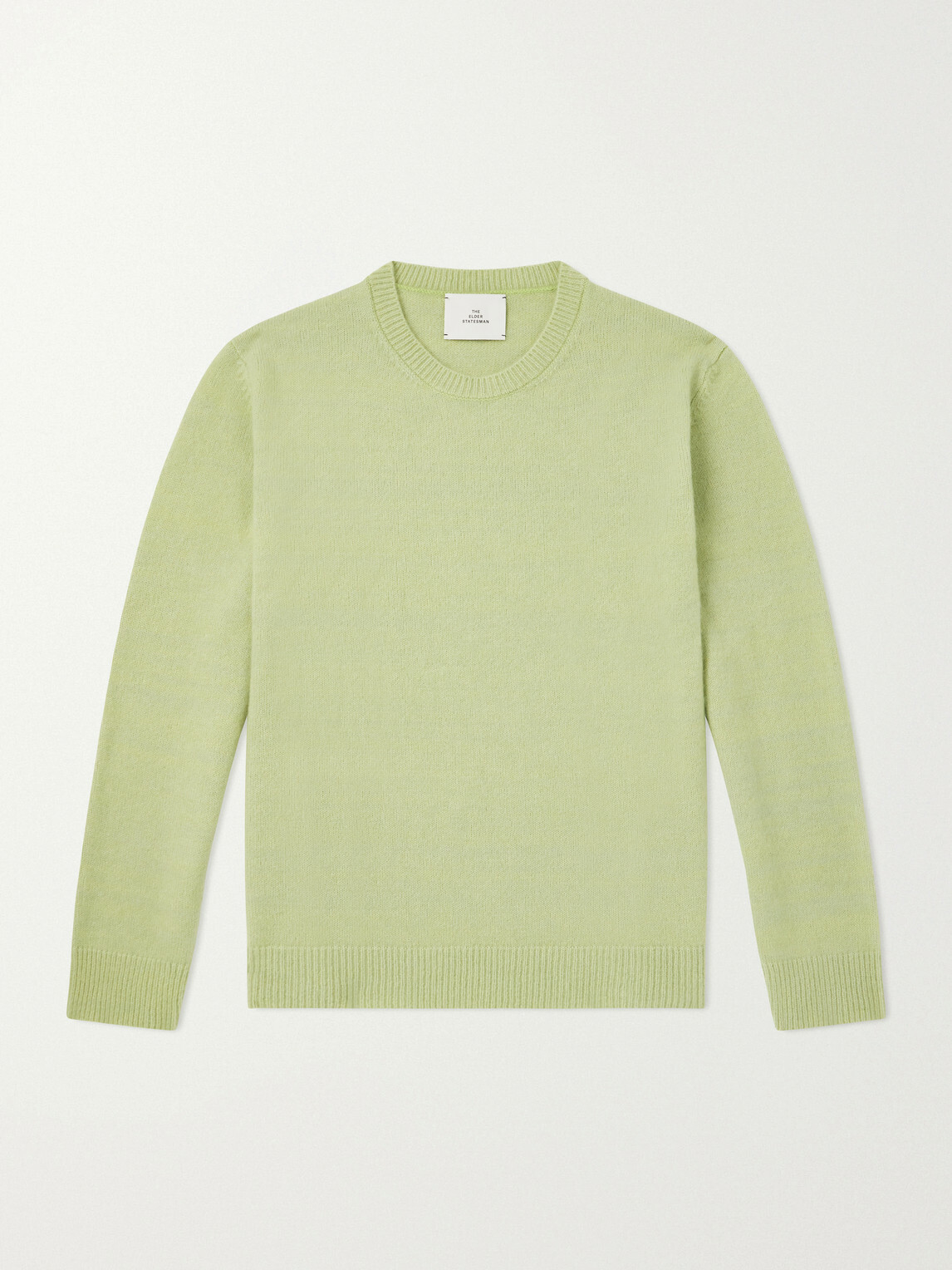 The Elder Statesman - Nimbus Cashmere and Silk-Blend Sweater - Green