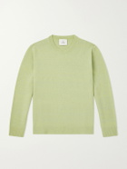 The Elder Statesman - Nimbus Cashmere and Silk-Blend Sweater - Green